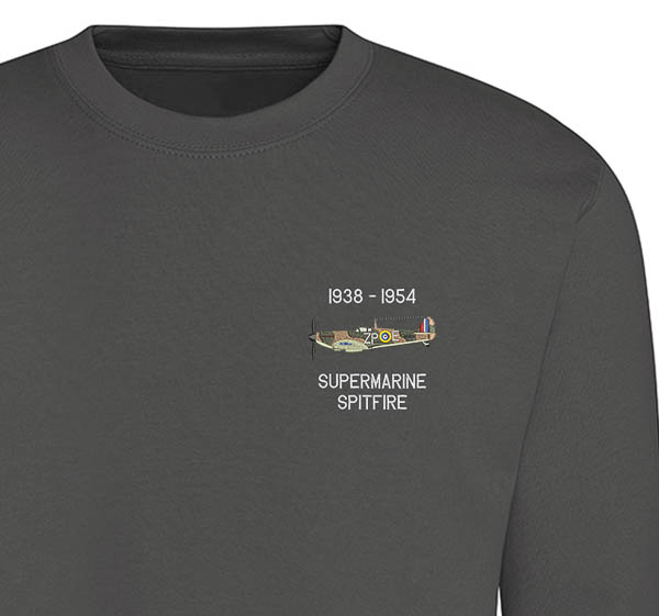 Spitfire 74 Sqn Steel Grey Sweatshirt