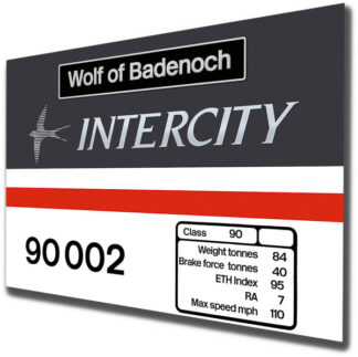 90002 Intercity Swallow with name Metal Signs Landscape