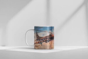 10oz - Durham Ceramic Mug Black thursday v1 Mug Left 1