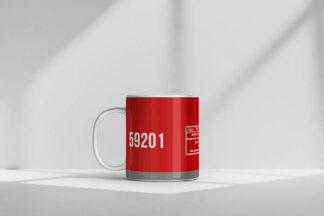 59201 DB Schenker Red Clear Mug Left