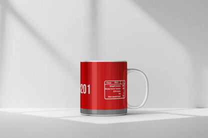 59201 DB Schenker Red Clear Mug Right