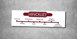 Hinckley British Rail Totem 400 x 140 Sign