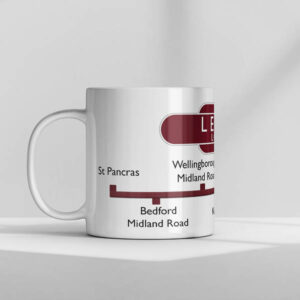 Leicester British Rail Totem Mug Left 1 Leicester British Rail Totem Mug Left 1