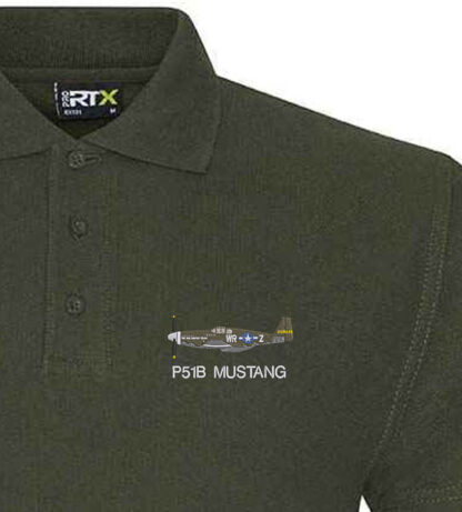 P51B WR-Z 354th FS Military Green Polo