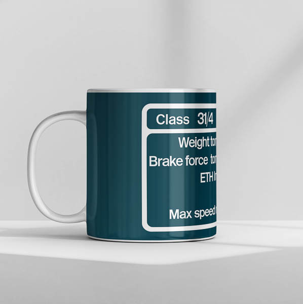 31-4 Data Panel Mug 31-4 Data Panel Mug