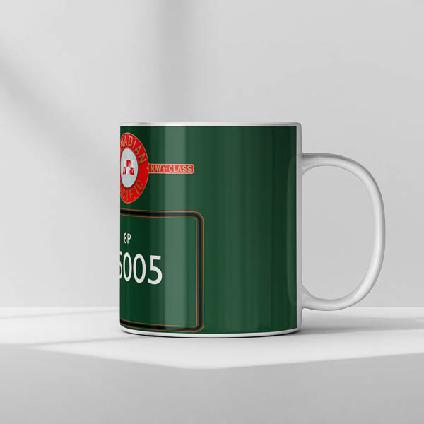 35005 BR Green with name Mug Right 35005 BR Green with name Mug Right