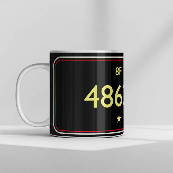 48624 BR Lined Black Mug 48624 BR Lined Black Mug