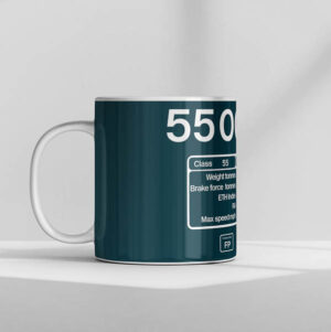 55003 number DP +FP Mug