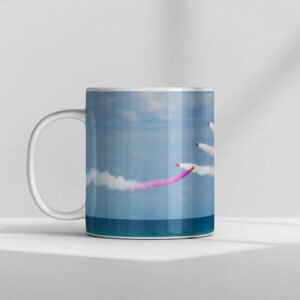 Red Arrows over the Sea Mug