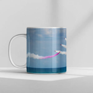 Red Arrows over the Sea Mug