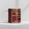 WCR Class 33 Data Panel Mug Mug WCR Class 33 Data Panel Mug Mug