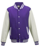 Purple with White Sleeves - All Sizes up to 2XL