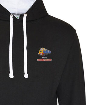 47579 Black and White hoodie