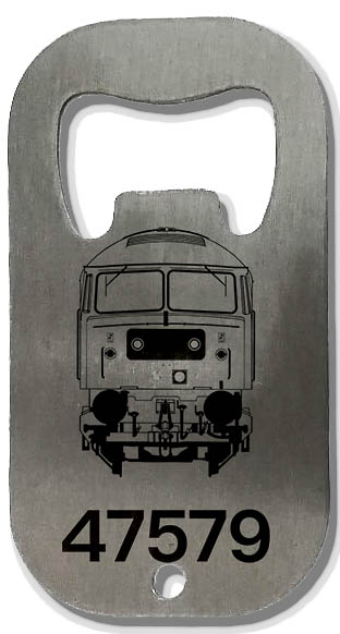 47579 Etched Front Stainless steel bottle opener