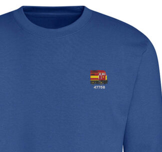 Class 47 47758 EWS Royal Blue Sweatshirt