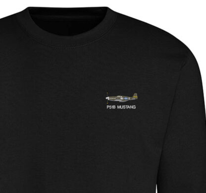 P51B WR-Z 354th FS Dark Black Sweatshirt