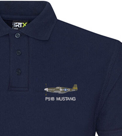 P51B WR-Z 354th FS Navy Blue Polo