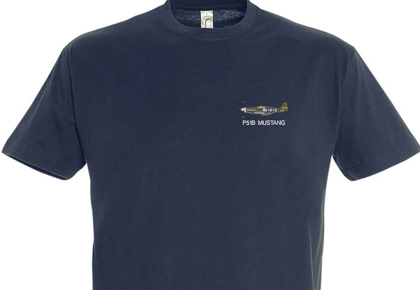 P51B WR-Z 354th FS Navy Blue T-Shirt