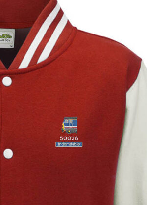 Red and White Varsity Jacket 50026 NSE Revised