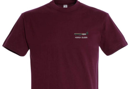 Burgundy T-Shirt Horsa Glider