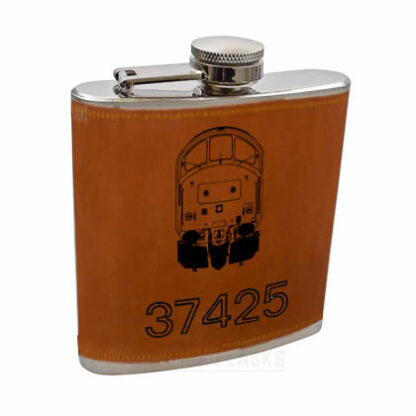 Class 37 Tan Leather Hip Flask