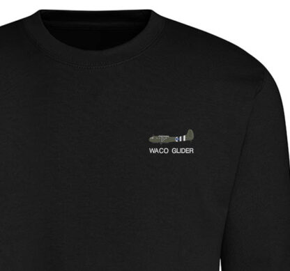 Dark Black Sweatshirt Waco Glider