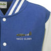 Royal Blue and White Varsity Jacket Waco Glider Royal Blue and White Varsity Jacket Waco Glider