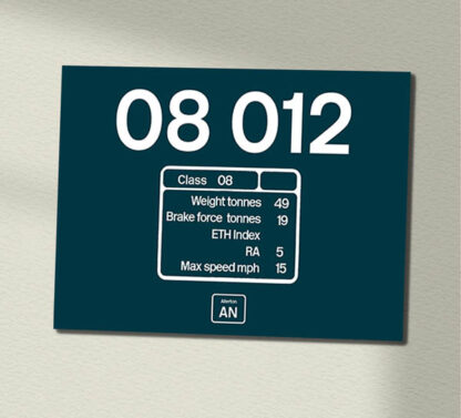 08012 Br Blue Data Panel Sign