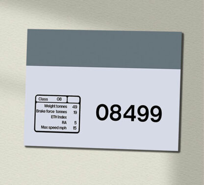 08499 RF Grey Clear Data Panel Sign