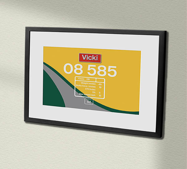 08585 Freightliner Powerhaul clean Framed Data Panel 08585 Freightliner Powerhaul clean Framed Data Panel