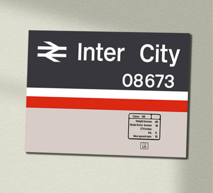 08673 Number DP + LO Intercity Data Panel Sign