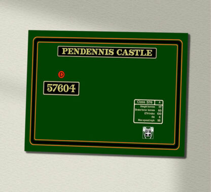 1 - 57604 GWR Lined Green Data Panel Sign