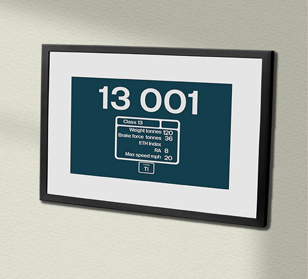 13001 Number DP + TI BR Blue Framed Data Panel 13001 Number DP + TI BR Blue Framed Data Panel