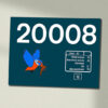 20008 Large Logo Kingfisher Clear Data Panel Sign 20008 Large Logo Kingfisher Clear Data Panel Sign