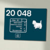 20048 BR Blue Clear Data Panel Sign 20048 BR Blue Clear Data Panel Sign