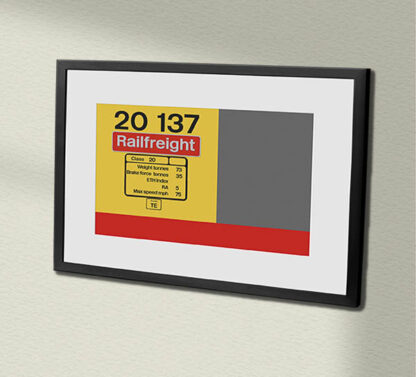 20137 RS Railfreight v3 Framed Data Panel