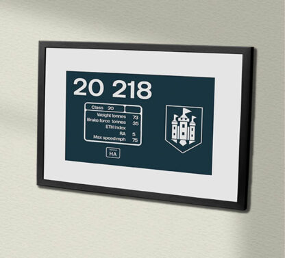 20218 HA Castle Clear Framed Data Panel