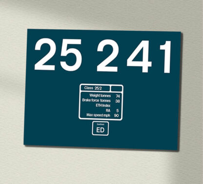 25241 BR Blue Data Panel Sign