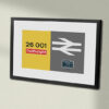 26001 Railfreight Grey Framed Data Panel 26001 Railfreight Grey Framed Data Panel
