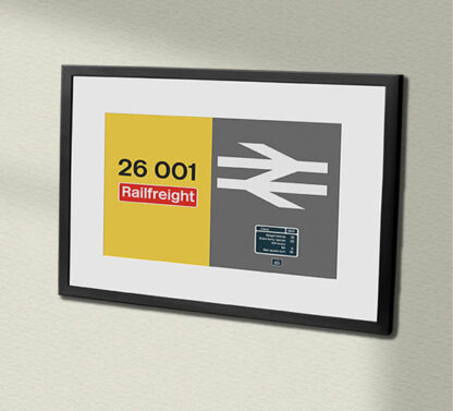 26001 Railfreight Grey Framed Data Panel