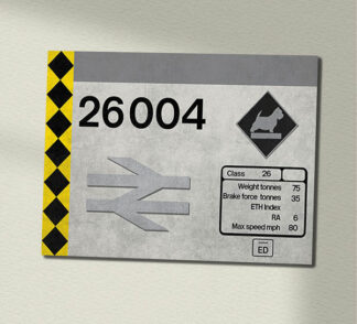 26004 RF Coal weathered Data Panel Sign