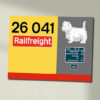 26041 RS Railfreight special Data Panel Sign 26041 RS Railfreight special Data Panel Sign