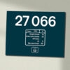 27066 Number DP + ED BR Blue Data Panel Sign 27066 Number DP + ED BR Blue Data Panel Sign