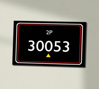 30053 BR Black Square Sign 290 x 200 Wall Sign