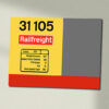31105 RS Railfreight Data Panel Sign 31105 RS Railfreight Data Panel Sign