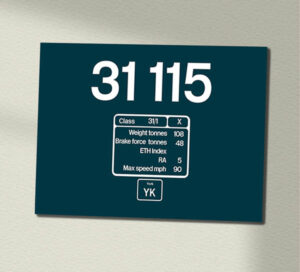 31115 BR Blue Data Panel Sign