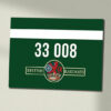 33008 Two Tone Green Data Panel Sign