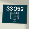 33052 BR Blue Data Panel Sign