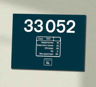 33052 BR Blue Data Panel Sign