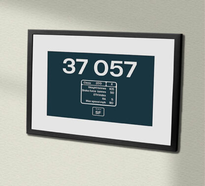 37057 BR Blue Framed Data Panel